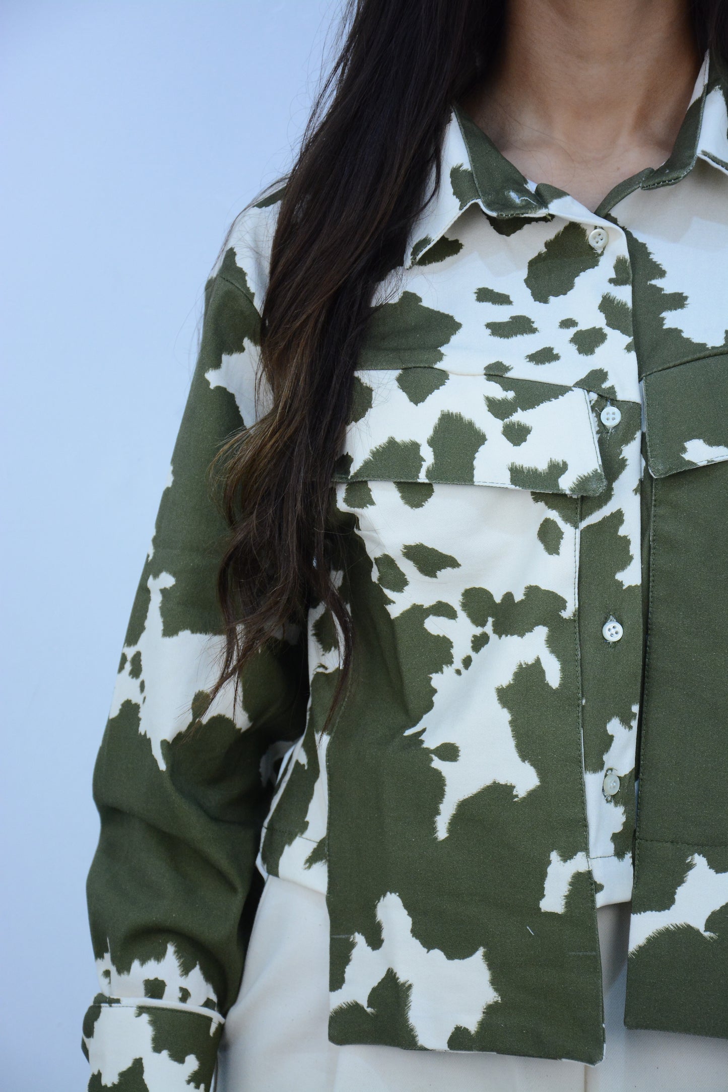 Chemise Vert Blanc