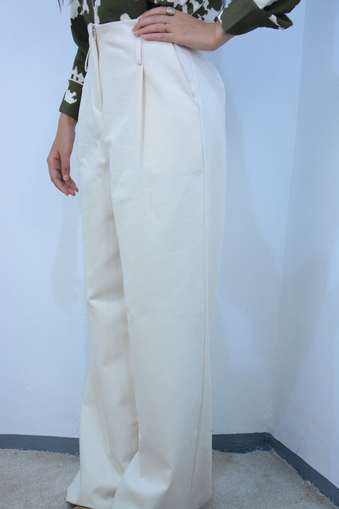 Pantalon taille haute