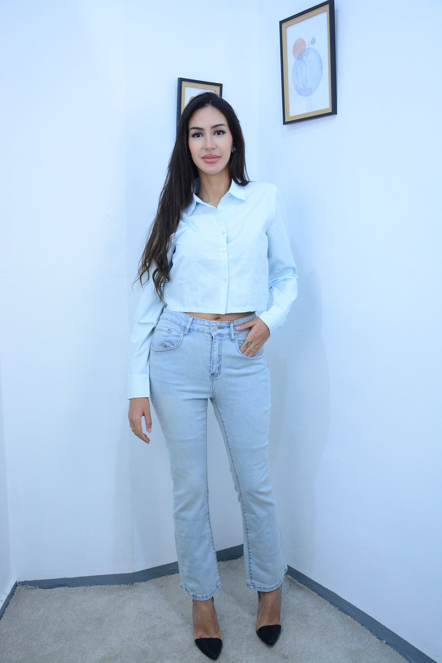 Chemise courte femme