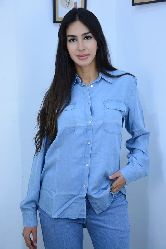 Chemise tencel femme