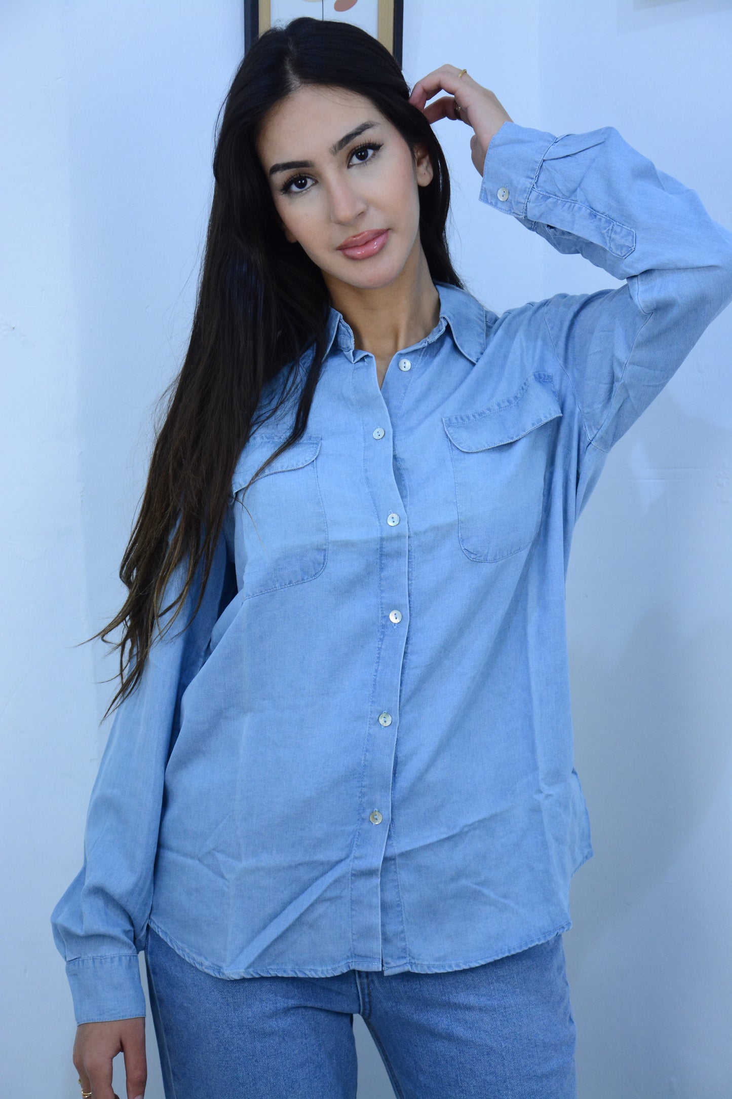 Chemise tencel femme
