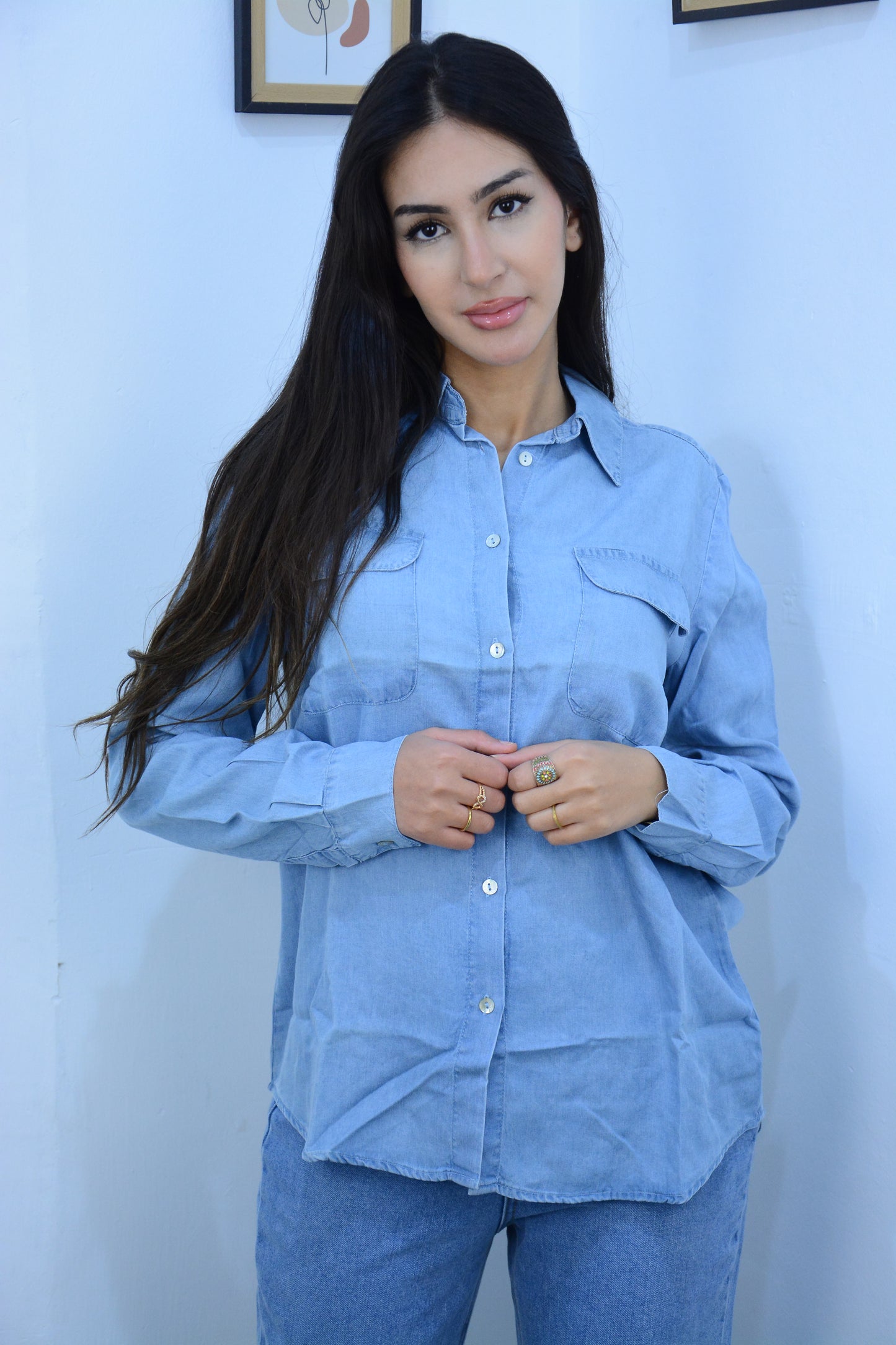 Chemise tencel femme