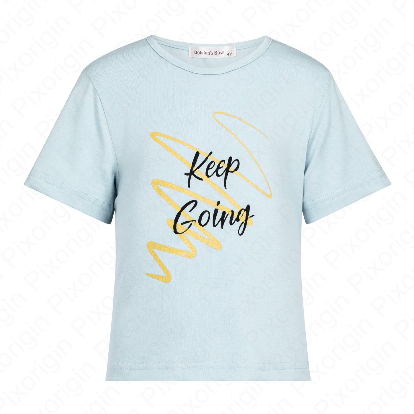 T-shirt bleu-ciel avec motifs  pour fille