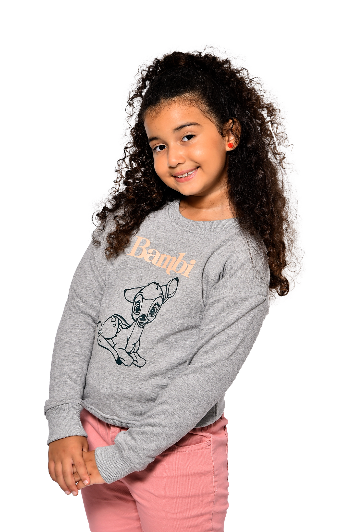 Sweat-shirt fille avec print Bambi