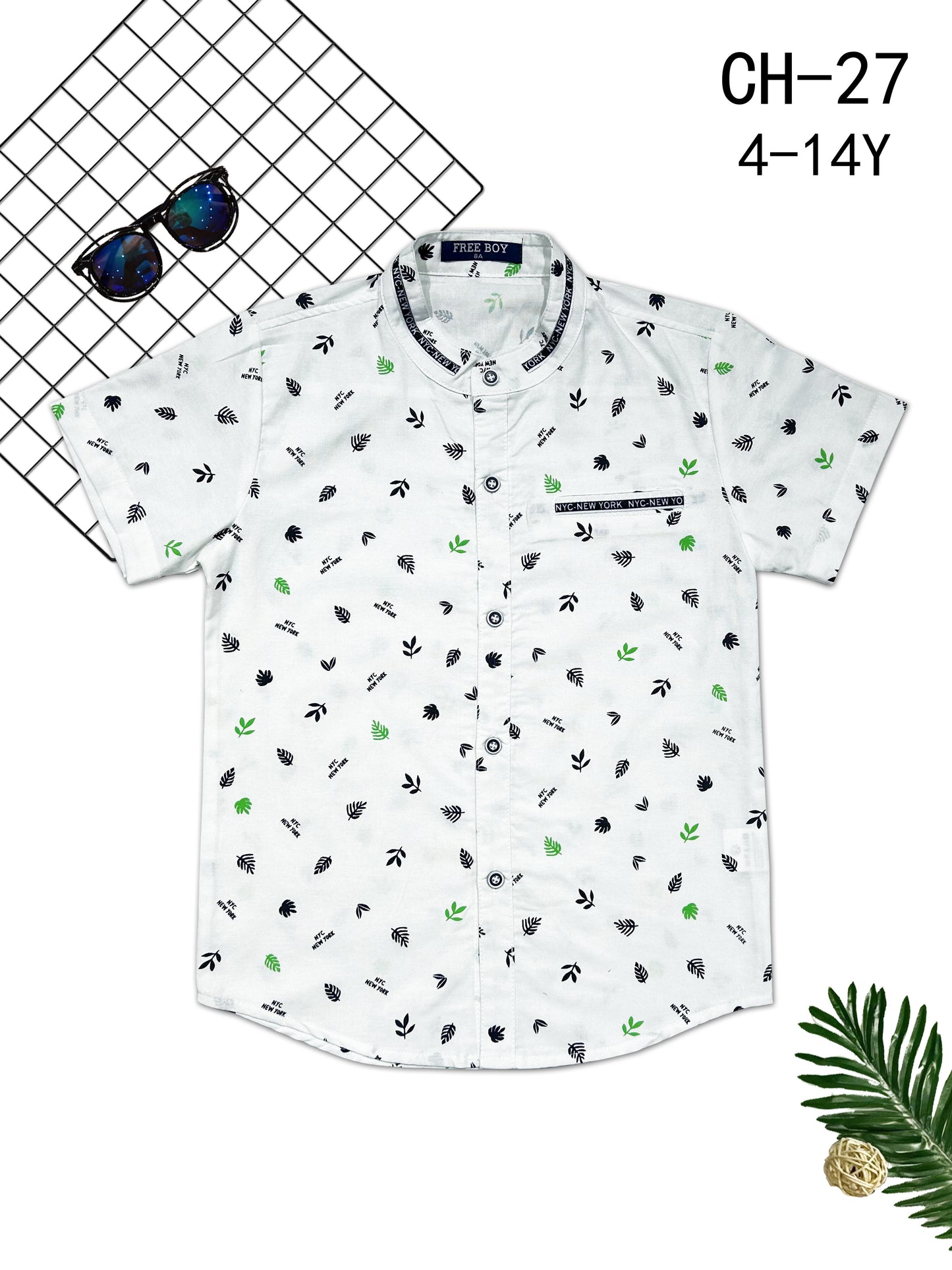 Chemise garçon imprimé all over