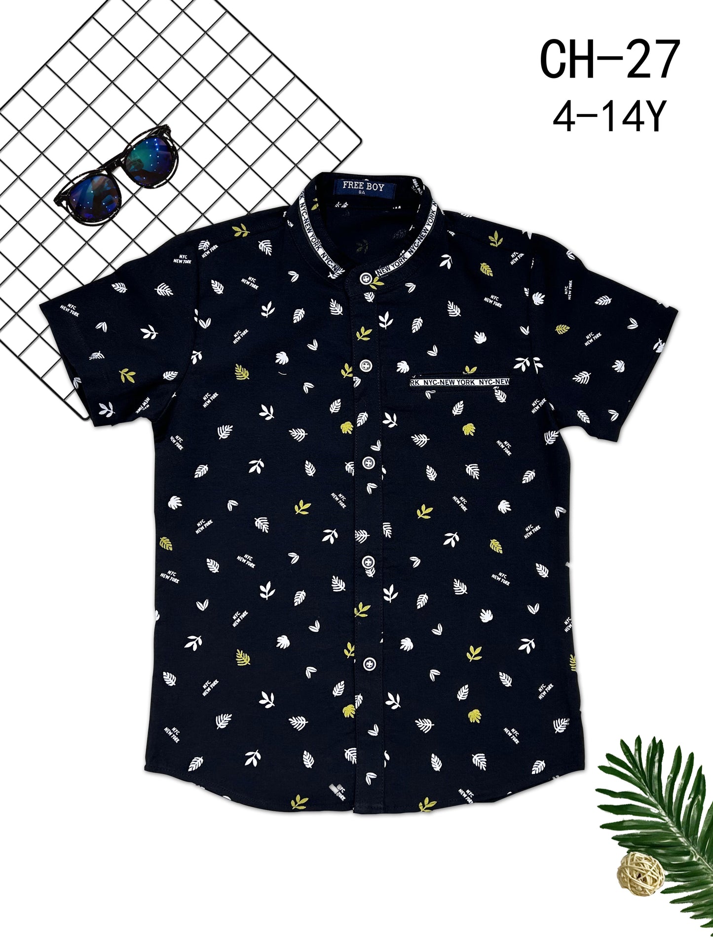 Chemise garçon imprimé all over