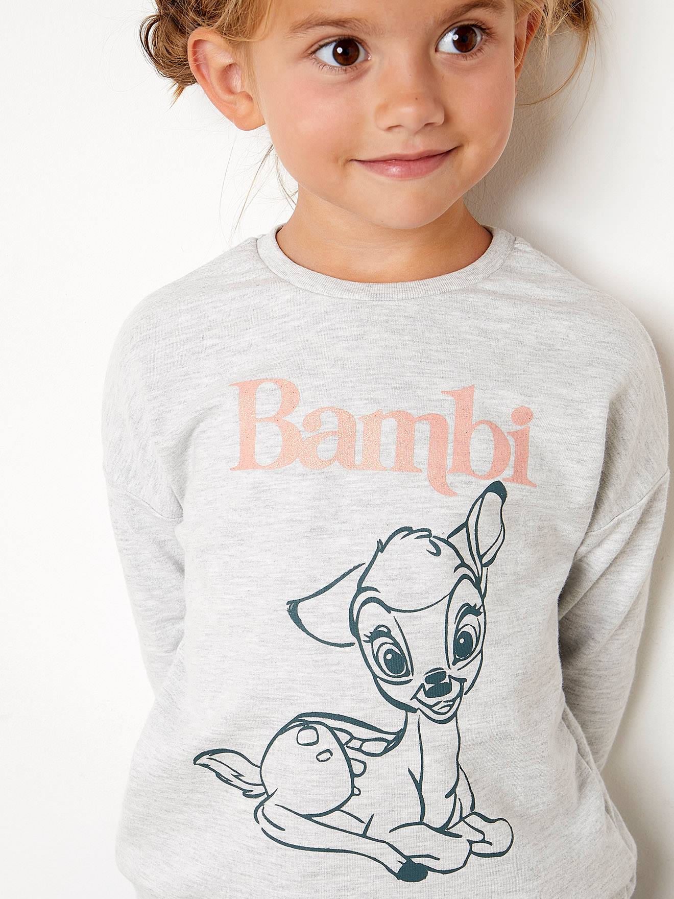 Sweat-shirt fille avec print Bambi